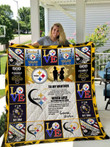 Pittsburgh Steelers To My Brother Love Sister 3D Customized Quilt Blanket Size Single, Twin, Full, Queen, King, Super King    , NFL Quilt Blanket
