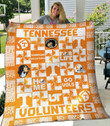 Ncaa Tennessee Volunteers 3D Customized Personalized 3D Customized Quilt Blanket Size Single, Twin, Full, Queen, King, Super King  , NCAA Quilt Blanket 