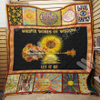 Hippie Sunflower 3D Customized Quilt Blanket Size Single, Twin, Full, Queen, King, Super King  