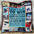 Hockey 3D Quilt Blanket Size Single, Twin, Full, Queen, King, Super King  