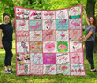 Flamingo 3D Customized Quilt Blanket Size Single, Twin, Full, Queen, King, Super King  