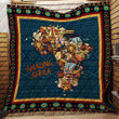 Africa Map Style Quilt Blanket Size Single, Twin, Full, Queen, King, Super King  