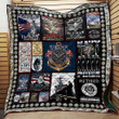 Us Navv Veteran 3D Customized Quilt Blanket Size Single, Twin, Full, Queen, King, Super King  