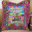 Hippie Customize Quilt Blanket Size Single, Twin, Full, Queen, King, Super King  