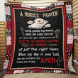 Nurse Lord Guide My Heart Hands And Words Each Day As I Care For Your Children On Earth Custom Quilt Qf8057 Quilt Blanket Size Single, Twin, Full, Queen, King, Super King  