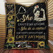 Nurse Life She CanT Stay At Home Custom Quilt Qf8101 Quilt Blanket Size Single, Twin, Full, Queen, King, Super King  