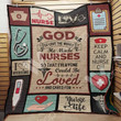 God So Love The World He Made Nurses So That Everyone Could Be Loved And Cared For Nurse Custom Quilt Qf7836 Quilt Blanket Size Single, Twin, Full, Queen, King, Super King  
