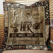Nurse God Is Within Her She Will Not Fall Custom Quilt Qf8038 Quilt Blanket Size Single, Twin, Full, Queen, King, Super King  