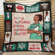 Nurse Gentle Nurturing Strong Inspiring Devoted Custom Quilt Qf7761 Quilt Blanket Size Single, Twin, Full, Queen, King, Super King  
