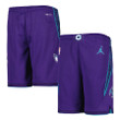 Charlotte Hornets  Youth Statement Edition Swingman Performance Shorts - Purple