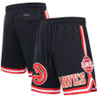 Atlanta Hawks Pro Standard Chenille Shorts - Black