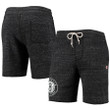 Brooklyn Nets Homage Primary Logo Tri-Blend Sweat Shorts - Charcoal
