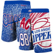 LA Clippers  Hardwood Classics Jumbotron Sublimated Shorts - Royal