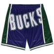 Milwaukee Bucks  Big & Tall Hardwood Classics Big Face 2.0 Shorts - Purple