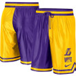 Los Angeles Lakers  Courtside Versus Force Split DNA Performance Shorts - Gold/Purple