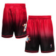 Philadelphia 76ers  2000/01 Hardwood Classics Fadeaway Reload 3.0 Swingman Shorts - Black/Red