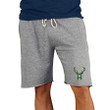 Milwaukee Bucks Concepts Sport Mainstream Terry Shorts - Gray