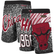 Chicago Bulls  Hardwood Classics Jumbotron Sublimated Shorts - Black