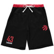 Pascal Siakam Toronto Raptors Big & Tall French Terry Name & Number Shorts - Black/Red