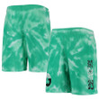 Boston Celtics Youth Santa Monica Tie-Dye Shorts - Kelly Green