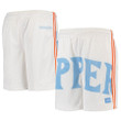 LA Clippers Youth Hardwood Classics Throwback Big Face Mesh Shorts - White