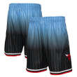 Chicago Bulls  1995/96 Hardwood Classics Fadeaway Reload 3.0 Swingman Shorts - Black/Light Blue