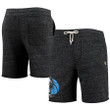 Dallas Mavericks Homage Primary Logo Tri-Blend Sweat Shorts - Charcoal