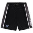 Charlotte Hornets s Branded Big & Tall Referee Iconic Mesh Shorts - Black