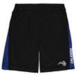 Orlando Magic s Branded Big & Tall Wordmark Logo Practice Shorts - Black/Blue