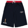 Zion Williamson New Orleans Pelicans Majestic Big & Tall French Terry Name & Number Shorts - Navy