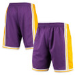 Los Angeles Lakers  1984 Hardwood Classics 75th Anniversary Swingman Shorts - Purple