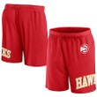 Atlanta Hawks s Branded Free Throw Mesh Shorts - Red