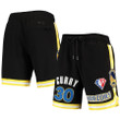 Stephen Curry Golden State Warriors Pro Standard 75th Anniversary Team Shorts - Black