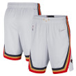 New Orleans Pelicans  2021/22 City Edition Swingman Shorts - White/Gold