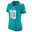 Women's Tyreek Hill Miami Dolphins Home Game Jersey - Aqua
