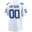 Men's White Indianapolis Colts Custom Game Jersey