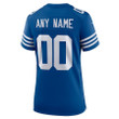 Women's Royal Indianapolis Colts Alternate Custom Jersey