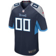 Youth's Tennessee Titans Home Navy Custom Jersey
