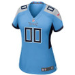 Women's Tennessee Titans Light Blue Alternate Custom Game Jersey