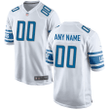 Youth's Detroit Lions Road Custom Game Jersey - White