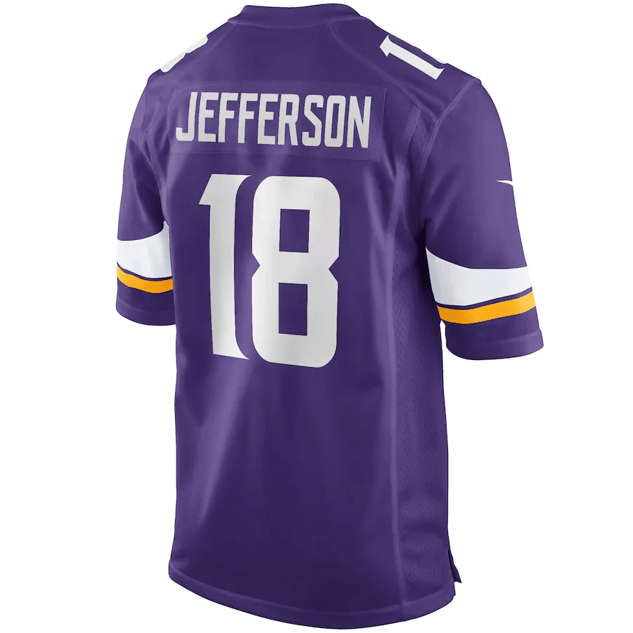Youth's Justin Jefferson Purple Minnesota Vikings Player Game Jersey