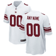 Youth's New York Giants Road Custom Game Jersey - White