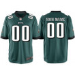 Youth's Philadelphia Eagles Home Customized Jersey - Green