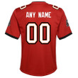 Youth's Tampa Bay Buccaneers Custom Home Game Jersey - Red