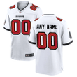 Youth's Tampa Bay Buccaneers Road Custom Game Jersey - White