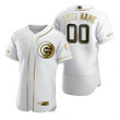 Youth Chicago Cubs Custom #00 White Stitched MLB Flex Base Golden Edition Jersey, MLB Jersey