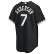 Men's Chicago White Sox Tim Anderson Black Alternate Replica Player Jersey