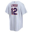 Youth's New York Mets Francisco Lindor White Home Replica Player Jersey