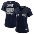 Women's Aaron Judge New York Yankees Alternate Replica Player Name Jersey - Navy