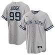 Youth's New York Yankees Aaron Judge Grey Road Replica Player Name Jersey